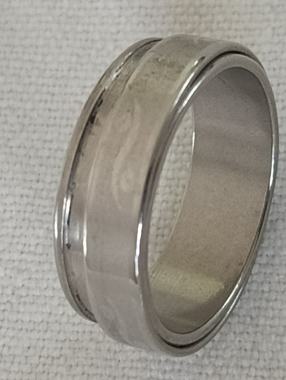 Polished Silver Band Ring - Classic Stainless Look